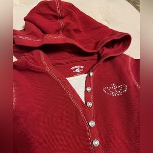 Toughskins girls M red hoodie